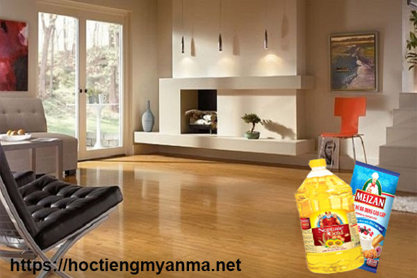 vệ sinh nh&agrave; cửa với s&agrave;n nh&agrave; bằng bột m&igrave;