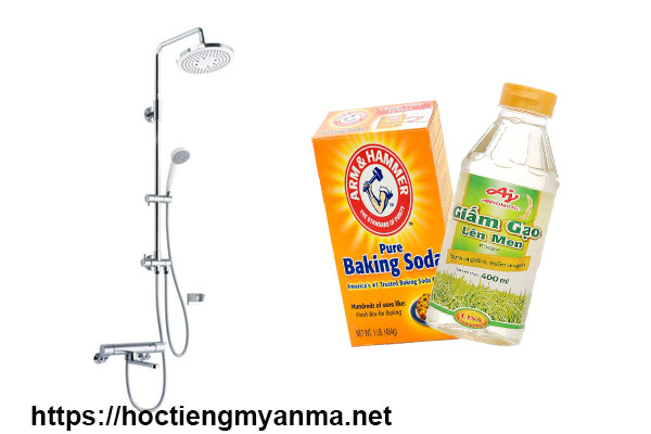 vệ sinh nh&agrave; cửa bằng baking soda v&agrave; giấm
