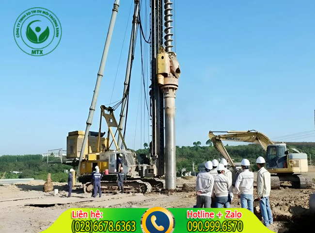 Dịch vụ h&uacute;t b&ugrave;n khoan cọc nhồi với nhiều điểm vượt trội tại MTX