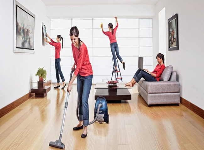 vệ sinh đồ dùng phòng khách thường xuyên