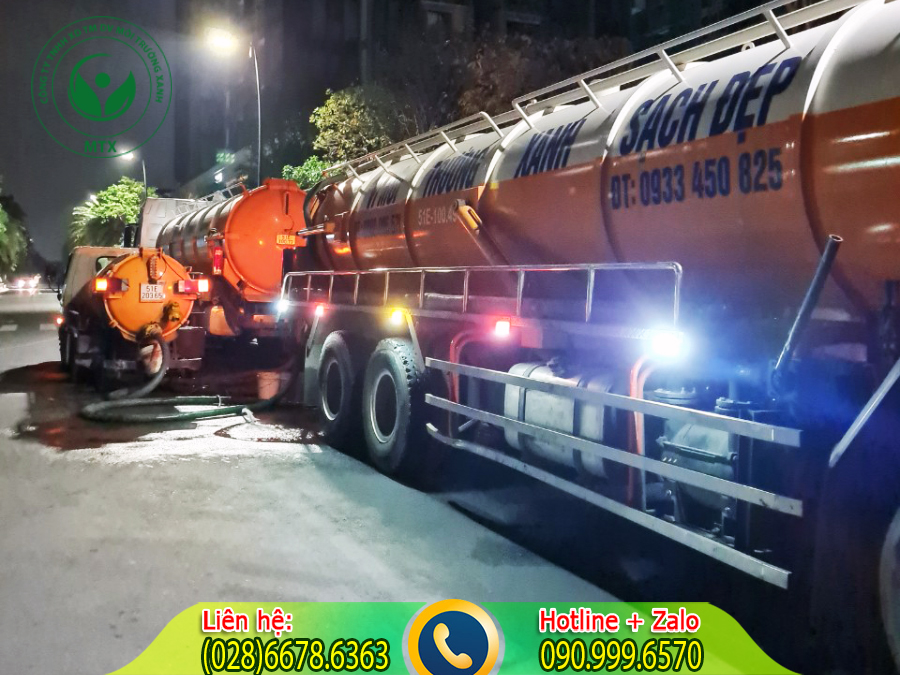 Dịch vụ thu gom b&ugrave;n thải c&ocirc;ng nghiệp với quy tr&igrave;nh chuẩn