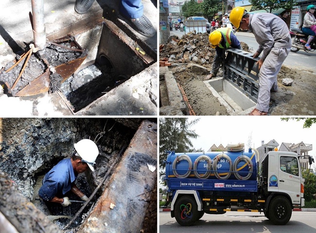 Đơn gi&aacute; nạo v&eacute;t cống